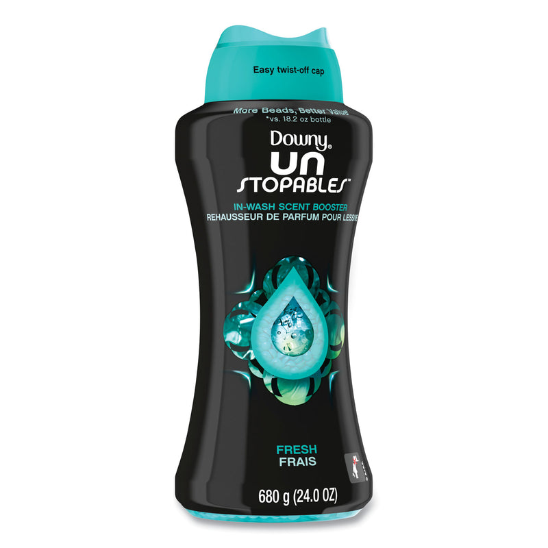 Downy Unstopables In-Wash Scent Booster Beads, Fresh Scent, 24 oz Pour Bottle, 4/Carton (PGC08726) Case of 4