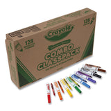 Crayola® Crayons and Markers Combo Classpack, Eight Colors, 256/Set (CYO523349) Set of 256