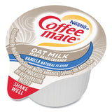 Coffee mate® Plant-Based Oat Milk Liquid Creamers, Natural Vanilla, 0.38 oz Mini Cups, 50/Box, 4 Boxes/Carton (NES19891CT)
