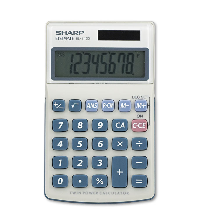 Sharp® EL240SB Handheld Business Calculator, 8-Digit LCD (SHREL240SAB) Each