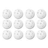 Champion Sports Plastic Baseballs, 9" Diameter, White, 12/Set (CSIPLBB) Set of 12