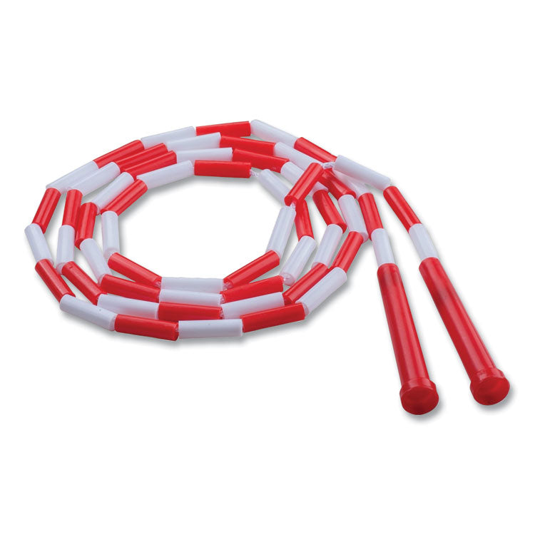 Champion Sports Segmented Plastic Jump Rope, 7 ft, Red/White (CSIPR7) Each