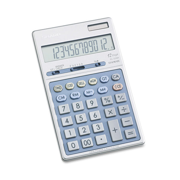 Sharp® EL339HB Executive Portable Desktop/Handheld Calculator, 12-Digit LCD (SHREL339HB) Each