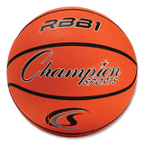 Champion Sports Rubber Sports Ball, For Basketball, No. 7 Size, Official Size, Orange (CSIRBB1) Each