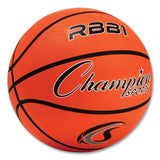 Champion Sports Rubber Sports Ball, For Basketball, No. 7 Size, Official Size, Orange (CSIRBB1) Each