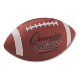 Champion Sports Rubber Sports Ball, For Football, Intermediate Size, Brown (CSIRFB2) Each