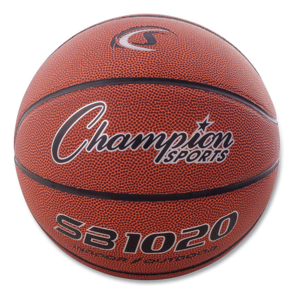 Champion Sports Composite Basketball, Official Size, Brown (CSISB1020) Each