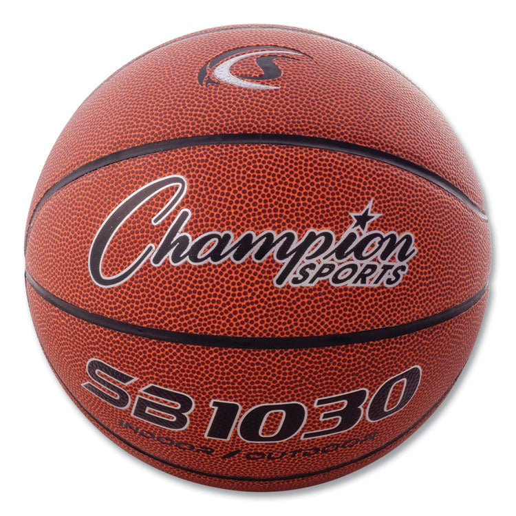 Champion Sports Composite Basketball, Official Intermediate Size, Brown (CSISB1030) Each