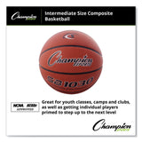 Champion Sports Composite Basketball, Official Intermediate Size, Brown (CSISB1030) Each