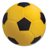 Champion Sports Coated Foam Sport Ball, For Soccer, Playground Size, Yellow (CSISFC) Each