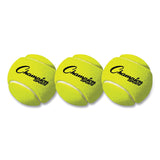 Champion Sports Tennis Balls, 2.5" Diameter, Yellow, 3/Pack (CSITB3)