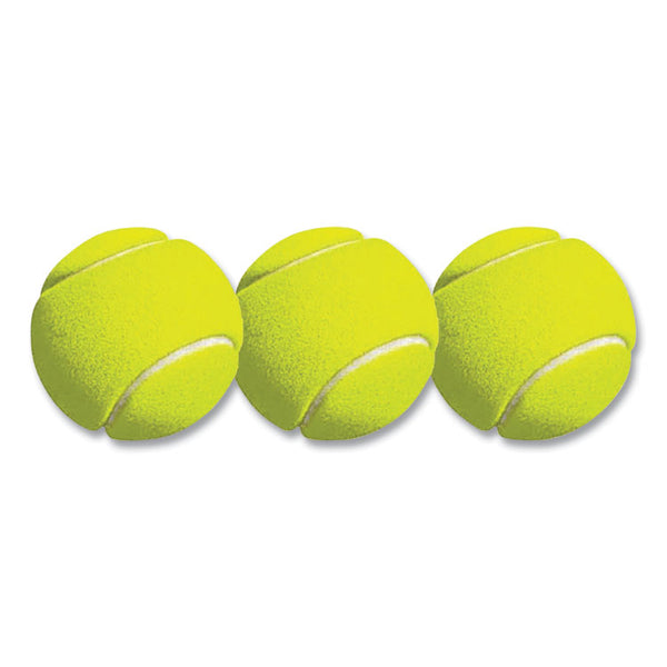 Champion Sports Tennis Balls, 2.5" Diameter, Yellow, 3/Pack (CSITB3) Pack of 3