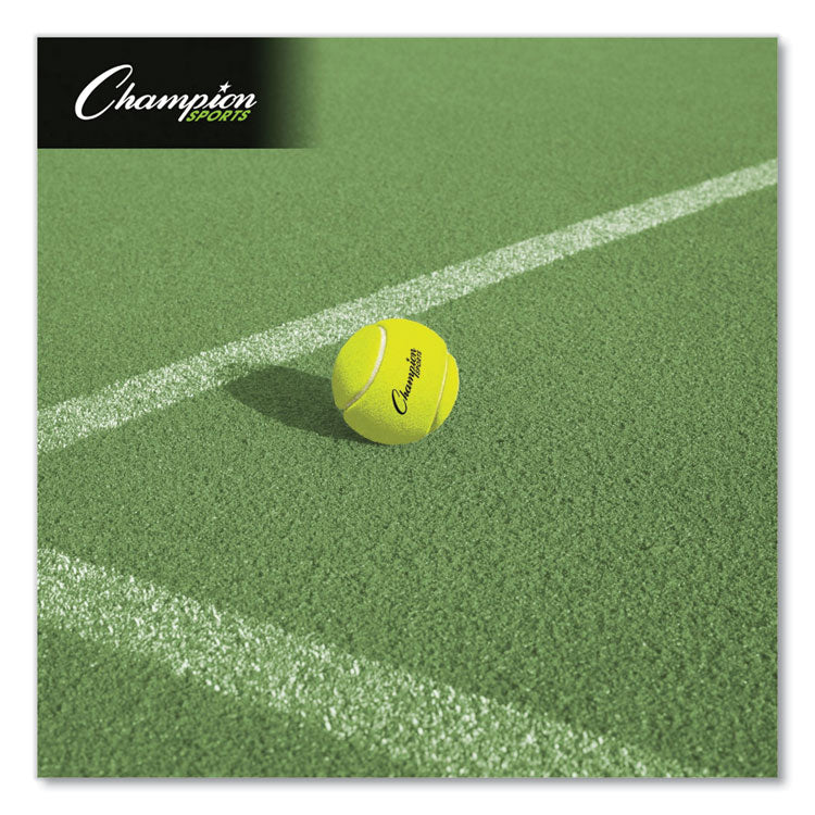 Champion Sports Tennis Balls, 2.5" Diameter, Yellow, 3/Pack (CSITB3)