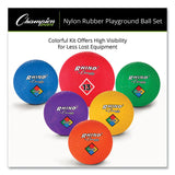 Champion Sports Playground Ball Set, Multi-Size, Multi-Color, 14/Set (CSIUPGSET1) Set of 8