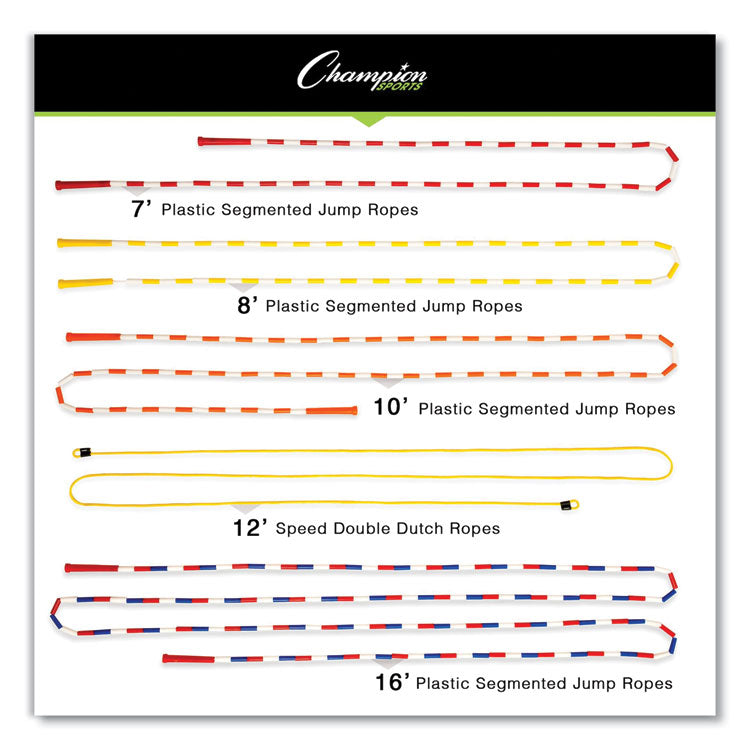 Champion Sports Physical Education Kit with 7 Balls, 14 Jump Ropes, Assorted Colors (CSIUPGSET2) Each
