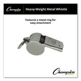 Champion Sports Sports Whistle, Heavy Weight, Metal, Silver, Dozen (CSI401) 1 Dozen