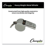 Champion Sports Sports Whistle, Heavy Weight, Metal, Silver, Dozen (CSI401) 1 Dozen