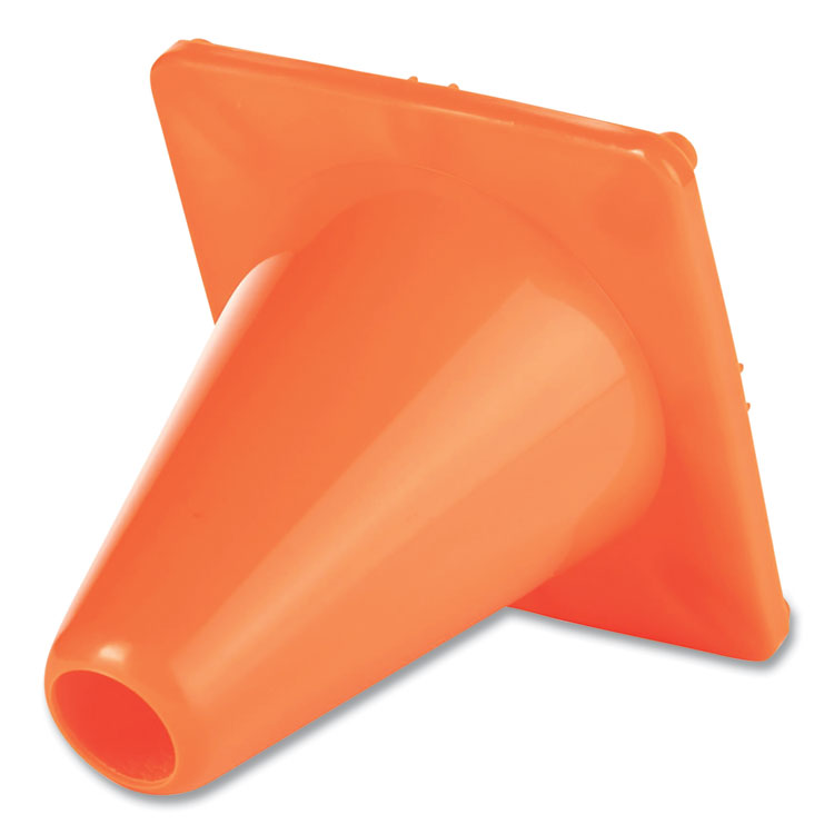 Champion Sports Hi-Visibility Vinyl Cones, 6" Tall, Orange (CSIC6OR) Each