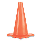 Champion Sports Hi-Visibility Vinyl Cones, 18" Tall, Orange (CSIC18OR) Each