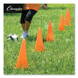 Champion Sports Hi-Visibility Vinyl Cones, 18" Tall, Orange (CSIC18OR) Each