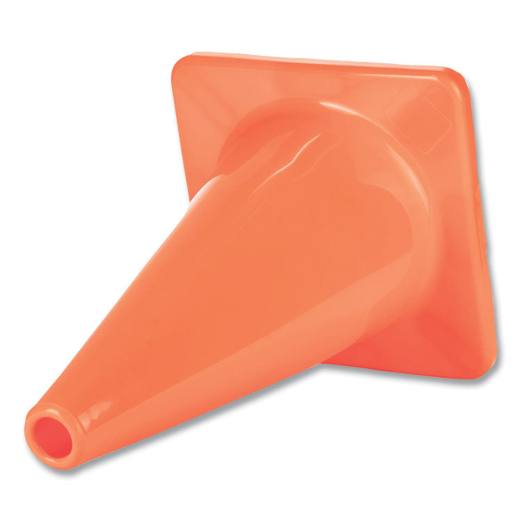 Champion Sports Hi-Visibility Vinyl Cones, 18" Tall, Orange (CSIC18OR) Each