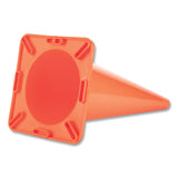 Champion Sports Hi-Visibility Vinyl Cones, 18" Tall, Orange (CSIC18OR) Each