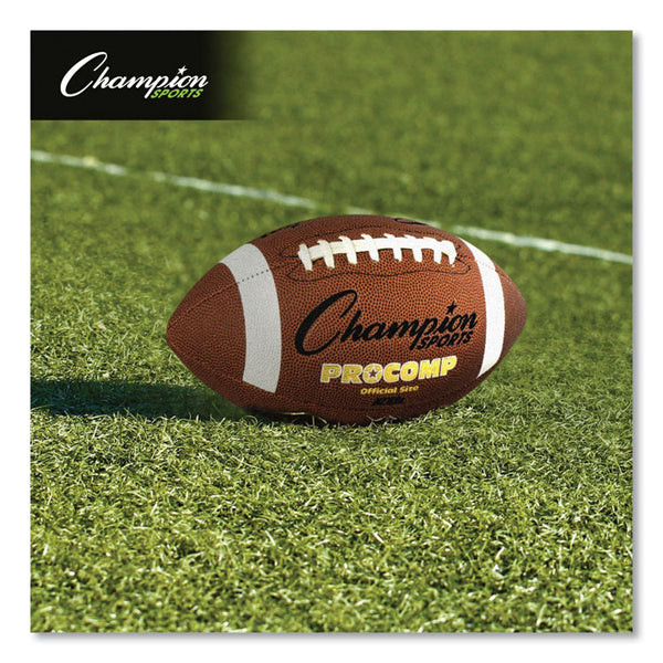 Champion Sports Pro Composite Football, Official Size, Brown (CSICF100) Each