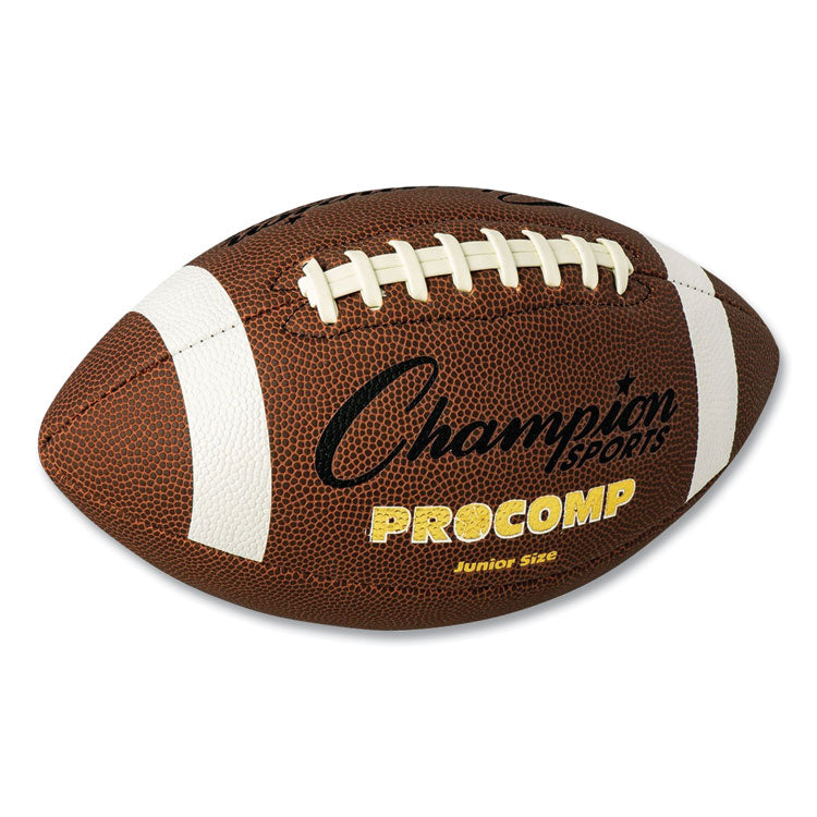 Champion Sports Pro Composite Football, Junior Size, Brown (CSICF300) Each