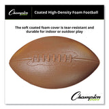 Champion Sports Coated Foam Sport Ball, For Football, Playground Size, Brown (CSIFFC) Each