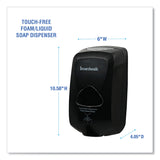 Boardwalk® Touch-Free Foam Soap Dispenser, 1,200 mL, 6 x 4.05 x 10.58, Black (BWK42200) Each