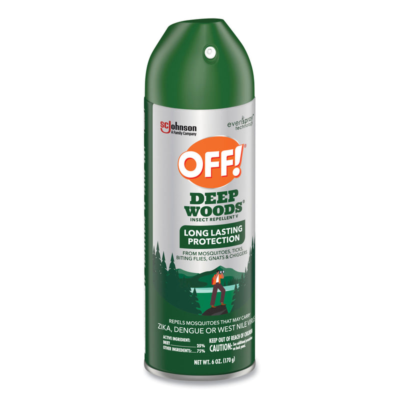 OFF! Deep Woods Insect Repellent, 6 oz Aerosol Spray (SJN354266EA) Each