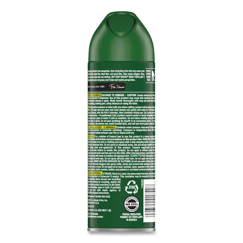 OFF! Deep Woods Insect Repellent, 6 oz Aerosol Spray (SJN354266EA) Each