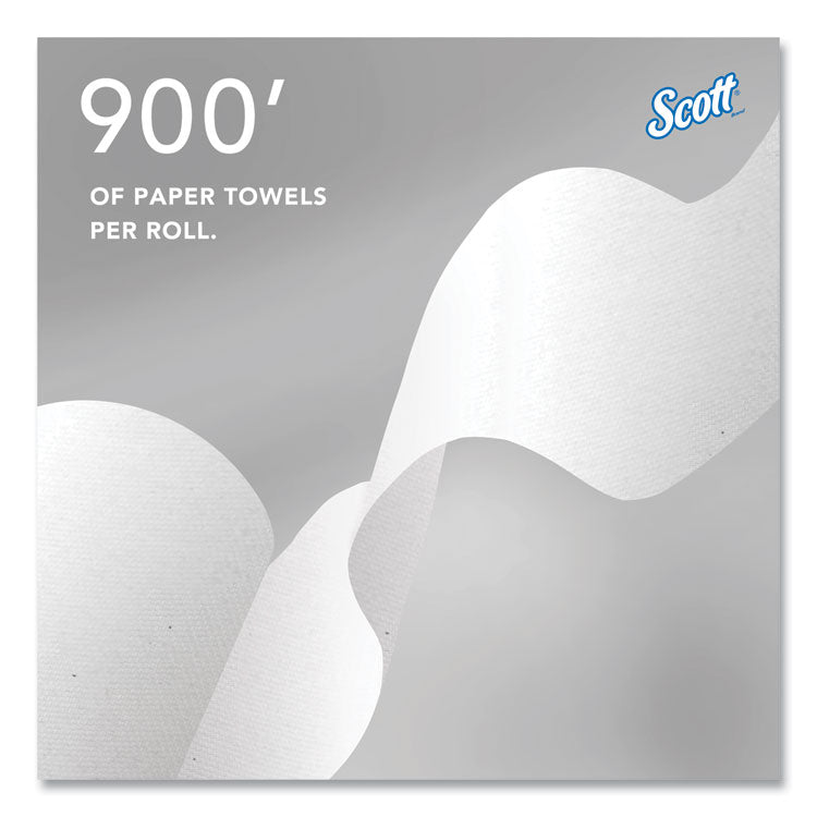 Scott® Pro Hard Roll Paper Towels with Absorbency Pockets, for Scott Pro Dispenser, Gray Core Only, 1-Ply, 7.5" x 900 ft, 6 Rolls/CT (KCC43960)