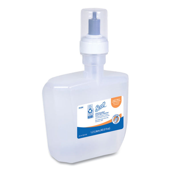 Scott® Antimicrobial Foam Skin Cleanser, Fresh Scent, 1,200 mL, 2/Carton (KCC91594)