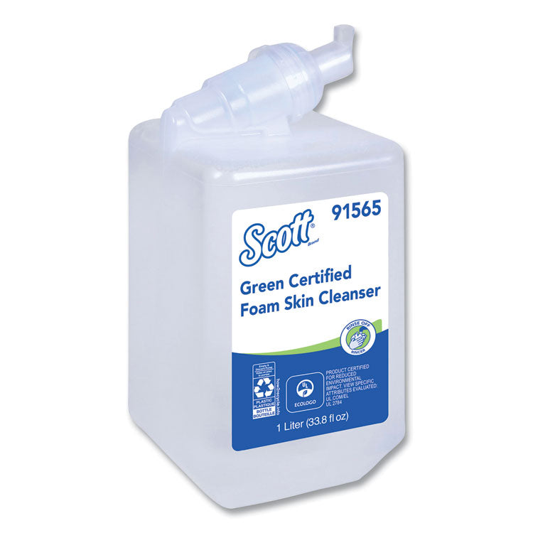 Scott® Essential Green Certified Foam Skin Cleanser, Neutral, 1,000 mL Bottle (KCC91565) Each