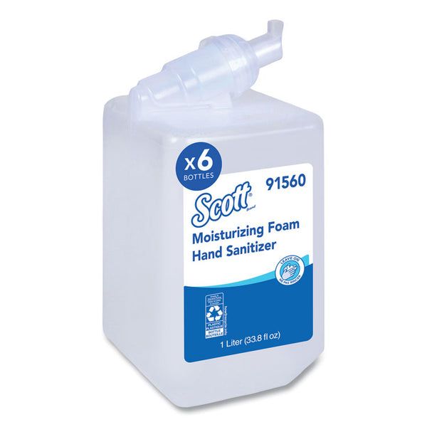 Scott® Pro Moisturizing Foam Hand Sanitizer, 1,000 mL Refill, Fruity Cucumber Scent, 6/Carton (KCC91560)