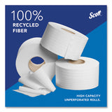 Scott® Essential 100% Recycled Fiber JRT Bathroom Tissue for Business, Septic Safe, 2-Ply, White, 3.55" x 1,000 ft, 12 Rolls/Carton (KCC67805) Case of 12