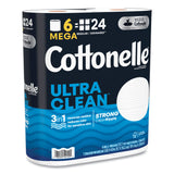 Cottonelle® Ultra CleanCare Toilet Paper, Strong Tissue, Mega Rolls, Septic Safe, 1-Ply, White, 284/Roll, 6 Rolls/Pack, 36 Rolls/Carton (KCM55699) Case of 36