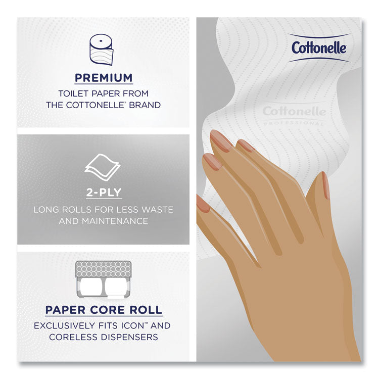 Cottonelle® Clean Care Bathroom Tissue, Septic Safe, 2-Ply, White, 900 Sheets/Roll, 36 Rolls/Carton (KCC53862)