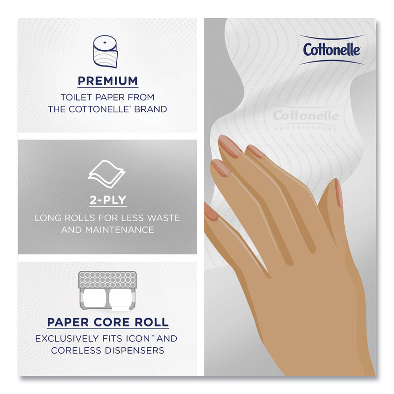 Cottonelle® Clean Care Bathroom Tissue, Septic Safe, 2-Ply, White, 900 Sheets/Roll, 36 Rolls/Carton (KCC53862CT) Case of 36