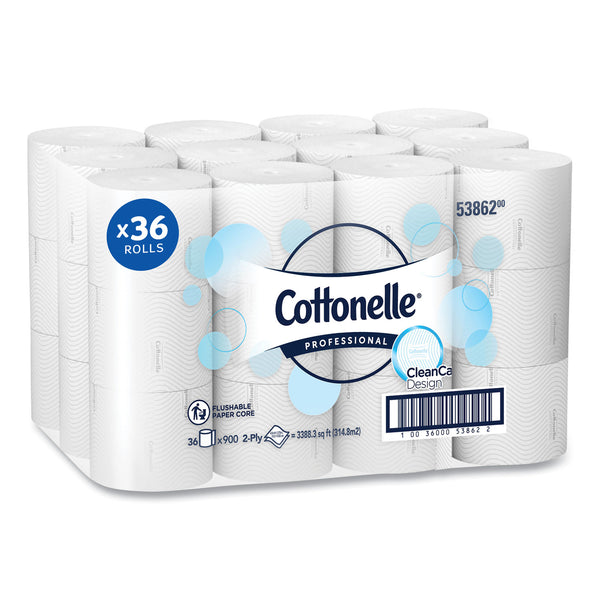 Cottonelle® Clean Care Bathroom Tissue, Septic Safe, 2-Ply, White, 900 Sheets/Roll, 36 Rolls/Carton (KCC53862CT) Case of 36