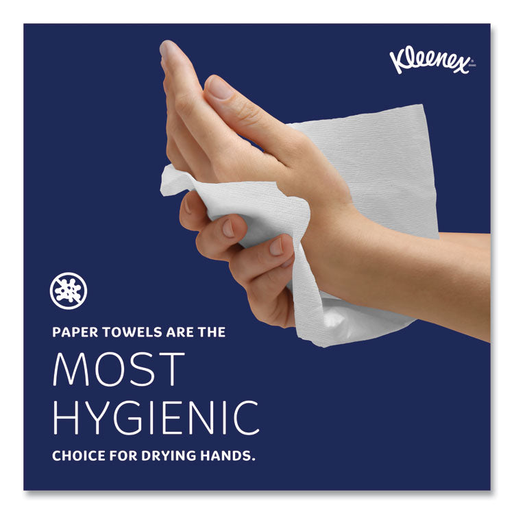 Kleenex® Hard Roll Paper Towels with Premium Absorbency Pockets, 1-Ply, 8" x 600 ft, 1.75" Core, White, 6 Rolls/Carton (KCC50606)