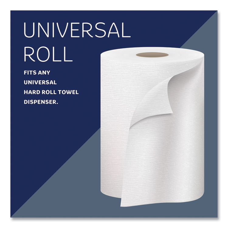 Kleenex® Hard Roll Paper Towels with Premium Absorbency Pockets, 1-Ply, 8" x 600 ft, 1.75" Core, White, 6 Rolls/Carton (KCC50606)