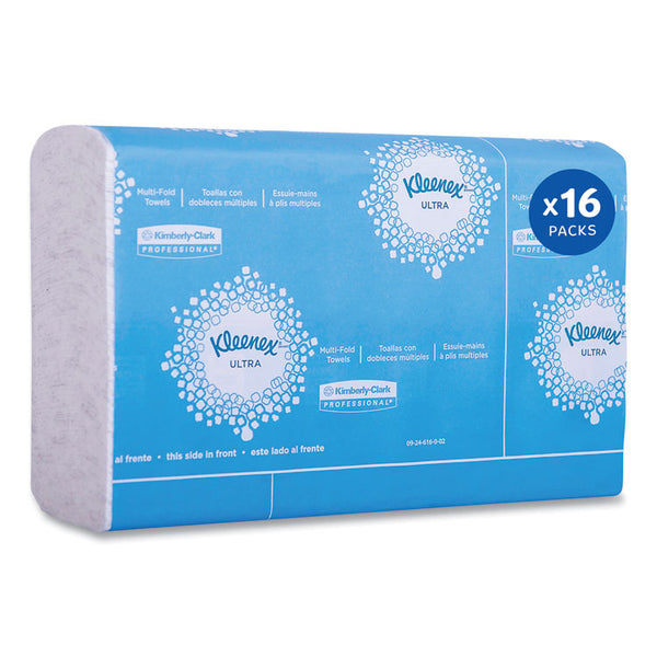 Kleenex® Reveal Multi-Fold Towels, 2-Ply, 8 x 9.4, White, 16/Carton (KCC46321)