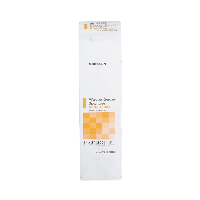 McKesson Gauze Sponge 2 X 2 Inch 12-Ply NonSterile 200 per Pack (446029_PK) 200/PK