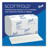 Scott® Pro Scottfold Towels, 1-Ply, 7.8 x 12.4, White, 175 Towels/Pack, 25 Packs/Carton (KCC01960)