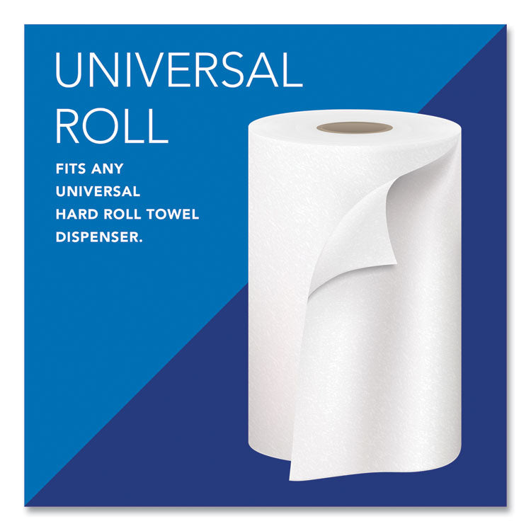 Scott® Essential Hard Roll Towels for Business, Absorbency Pockets, 1-Ply, 8" x 400 ft, 1.5" Core, White, 12 Rolls/Carton (KCC02068)