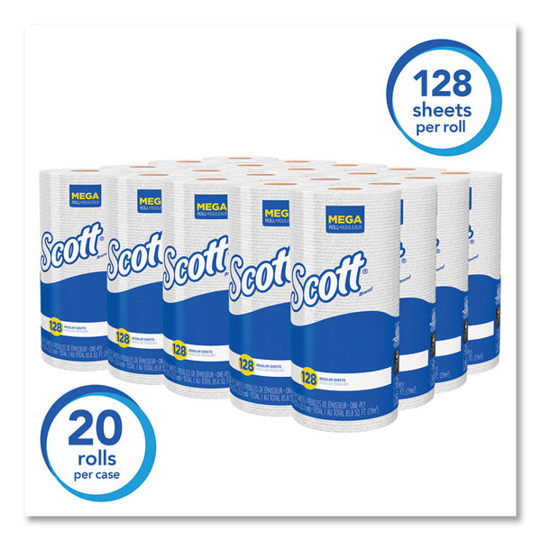 Scott® Kitchen Roll Towels, 1-Ply, 11 x 8.75, White, 128/Roll, 20 Rolls/Carton (KCC41482) Case of 20