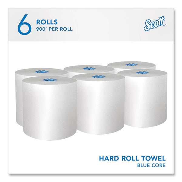 Scott® Pro Hard Roll Paper Towels with Absorbency Pockets, for Scott Pro Dispenser, Blue Core Only, 1-Ply, 7.5" x 900 ft, 6 Rolls/CT (KCC43959)
