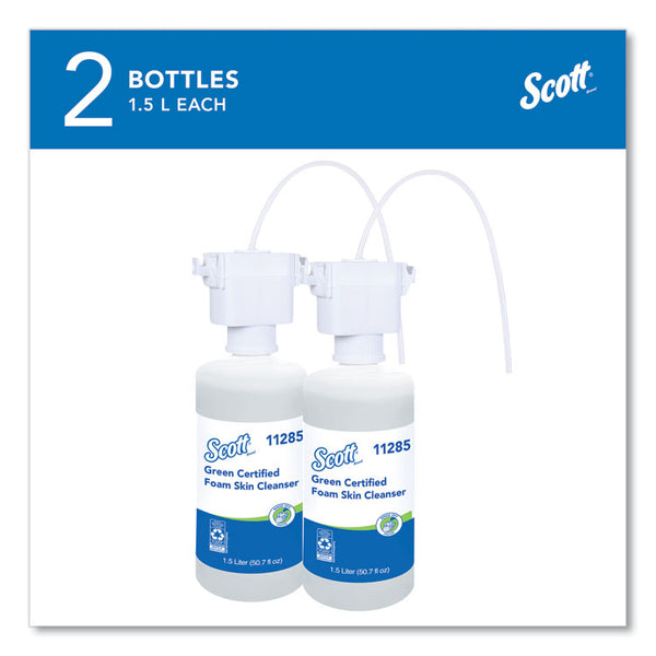 Scott® Essential Green Certified Foam Skin Cleanser, Fragrance-Free, 1,500 mL Refill, 2/Carton (KCC11285)